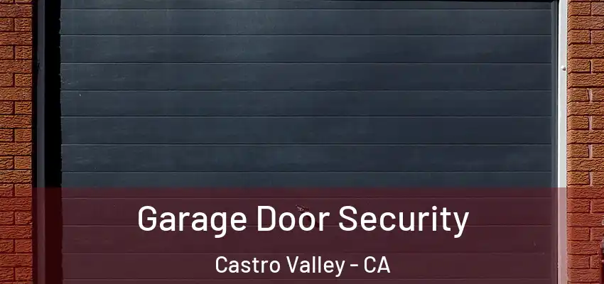  Garage Door Security Castro Valley - CA